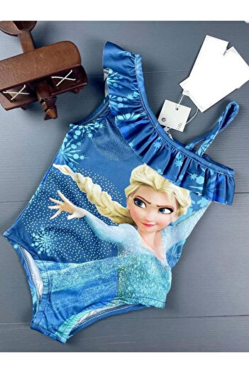 LİNOTTİ Elsas Printed Children's Swimsuit