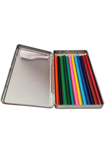 Modellino Metal Empty Pencil Case with Patterned Window