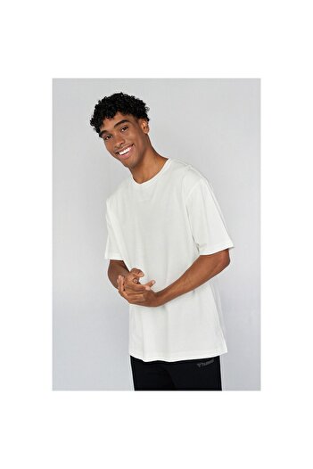 hummel Ανδρικό μπλουζάκι Baran White Oversize 911637 -9003