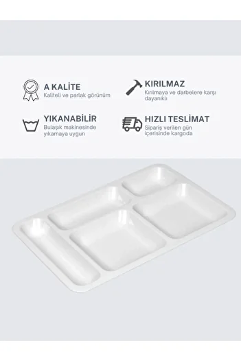INNOX 5-Compartment Table D'hôte Polycarbonate Serving Plate