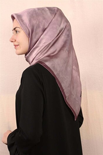 Aker Απλό μεταξωτό φουλάρι 7208701-395 Dusty Rose