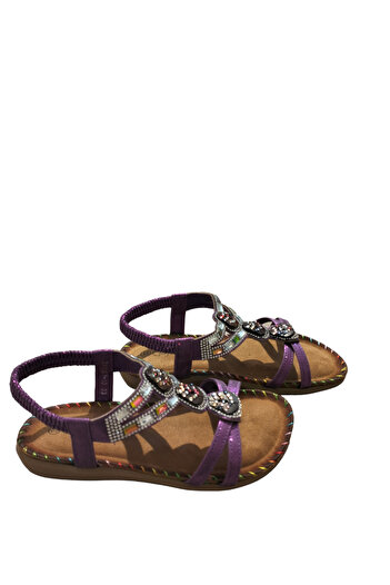 Guja Stone Detailed Güja Sandals for Girl - Caution Etlili