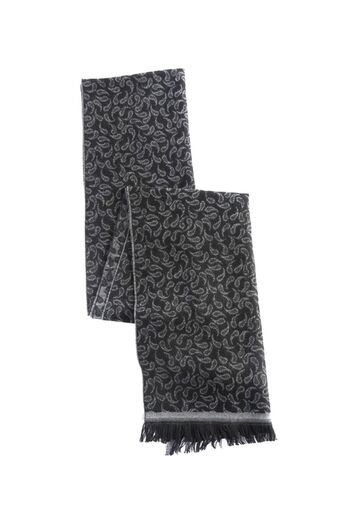 ALTINYILDIZ CLASSICS Men's Black - Gray Patterned Knitted Scarf