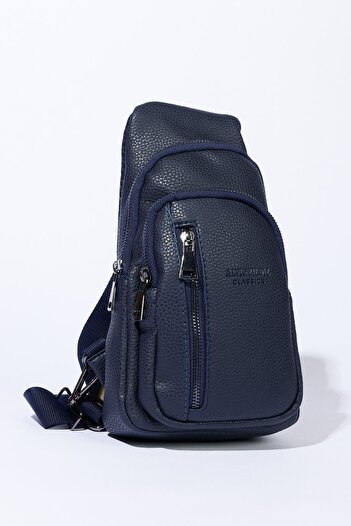 ALTINYILDIZ CLASSICS Men's Navy Blue Crossbody Bag