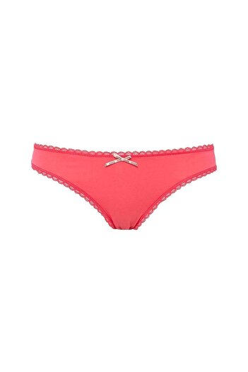 U.S. Polo Assn. Women's Coral - Pink - Printed 3-Piece Slip Panties
