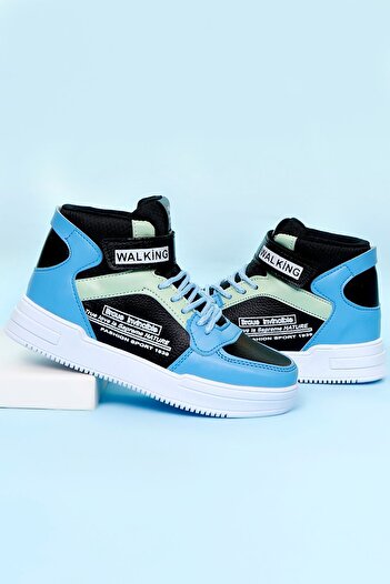 AYN-Shoes Siyah-Sax Unisex Yüksek Bilekli Basketbol Ayakkabısı