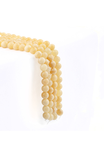 Zeynep Büyükbay 8mm Sphere Cut Calcite Natural Stone String