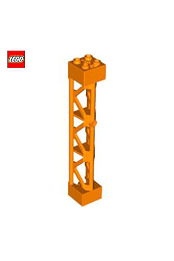 LEGO 5 Pieces Orange 2 x 2 x 10 Triangle Support