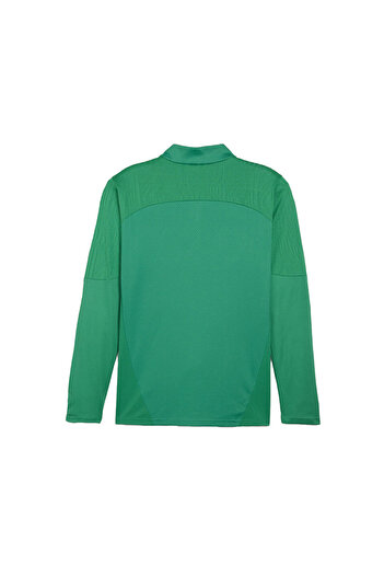 Puma Men's Football Training T-Shirt - Teamfinal Training, 1/4 Zip, Long Sleeve, Green65855105
