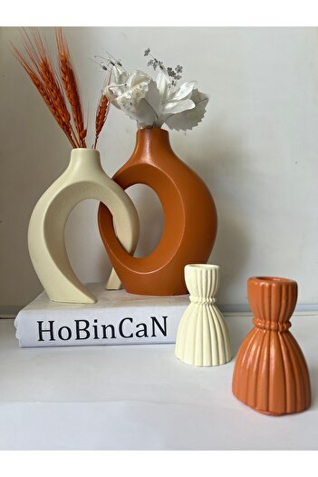 BLANJ Tile Ivy Lover - Vase Candlestick Candle Holder Set