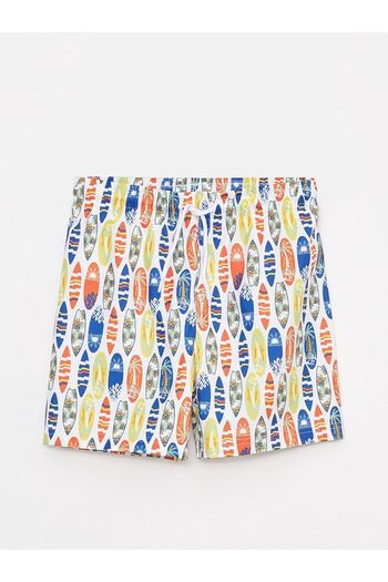 LC Waikiki Gemusterte Badeshorts für Jungen mit elastischem Bund