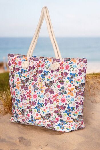 SİMEREV HALI HOME CONSEPT New Season - Large Size Beach Bag for Large Volume Hand, Arm and Shoulder