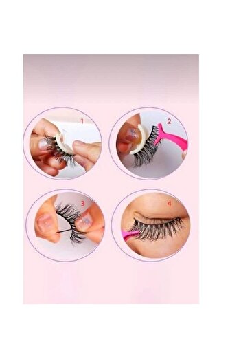 EBMER Eyeliner Hediyeli Manyetik Mıknatıslı Doğal Ipek Takma Kirpik