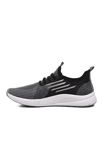 WALKWAY Ravello Black-White-Smoked Unisex Lightweight Sneakers - Mesh Detailed