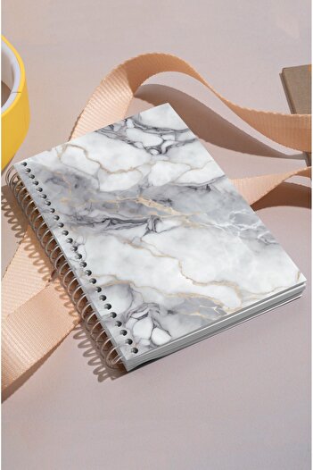 kutuTR 100 ورقة مخططة من الرخام منقوشة Vip Modelist Notebook - 14x21 غطاء خشبي MDF، 80gr/m2 ç514