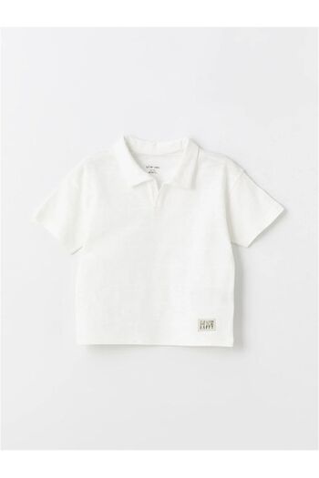 LC Waikiki LCW baby Polo Collar Short Sleeve Baby Boy T-shirt and Pants 2 Pieces Set