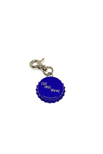 Petbucks Pet Accessories Soda Cap Themed Design Cat Dog Tag Navy Blue 2107g