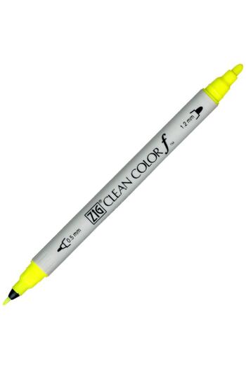 Zig Clean Color F Tcs-6000t 001 Fl Yellow Double Sided Pen
