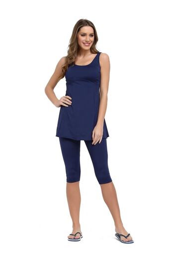 Chelly Women's Oversized Straight Tights Dress Swimsuit S9007
