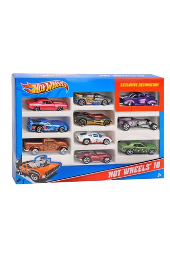 HOT WHEELS مجموعة سيارات مكونة من 10 قطع (مثيل مرئي)