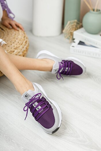 Riccon Kadın Buz Mor Sneaker 0012072