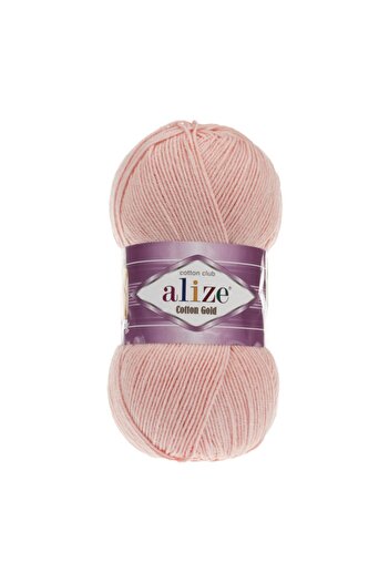 Alize Βαμβακερό χρυσό 100 gr Amigurumi νήμα για πλέξιμο στο χέρι Κωδικός χρώματος-393-ροζ σε σκόνη-