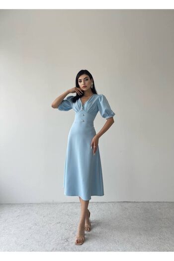 Linda Fashion Rochie midi cu nasturi TM Linda Fashion