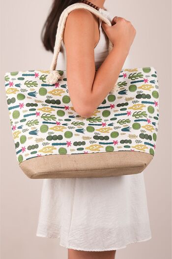 SİMEREV HALI HOME CONSEPT New Season - Large Size Beach Bag for Large Volume Hand, Arm and Shoulder