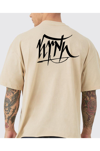 Uniquetex Turkish Printed VEK T-shirt - Gokturk Alphabet Design