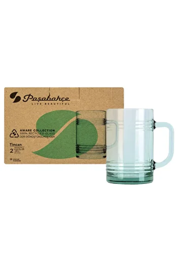 Paşabahçe Aware Tincan - 100% Recycled 400cc 2-Piece Mug