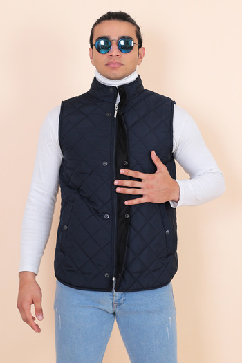 HeviStor Men's vest - Quilted, Fleece, Zippered and Supated HevisStor.00022