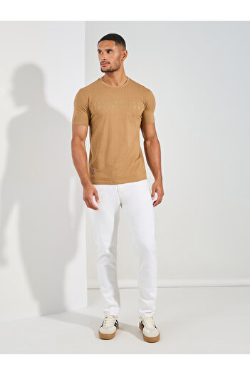 Fort Collins By Styli Slogan Placement Print Crew Neck T-Shirt