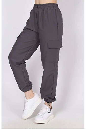 DENİKK Trend Unisex Paraşüt Kumaş Yumuşak Dokulu Kargo Cepli Pantolon