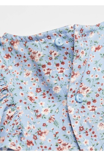 MANGO Baby Volanlı Desenli Elbise
