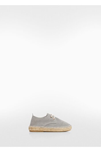 MANGO Baby Bağcıklı süet espadril