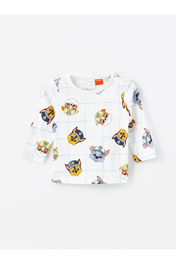 LC Waikiki Paw Patrol Print Crew Neck Long Sleeve Pajamas Set for Baby Boy