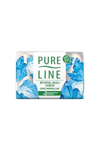 Pure Line Pure Bitkisel Bazlı Sabun Deniz Mineralleri 70 gr 4'lü