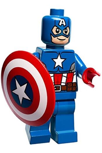 Legomob Super Heroes Captain America - شخصية صغيرة متوافقة مع Lego