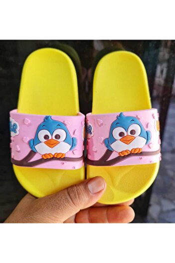 Pandalina Girl - Lightweight Slippers with Owl Figure, Non-Slip Sole for Pool and Beach