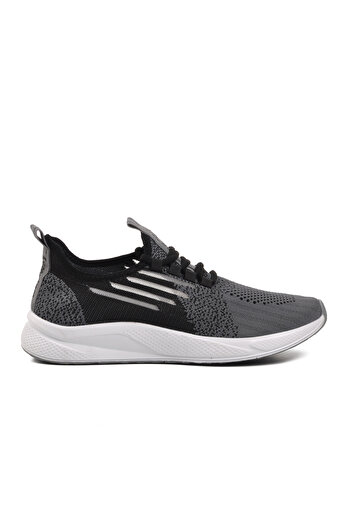 WALKWAY Ravello Black-White-Smoked Unisex Lightweight Sneakers - Mesh Detailed
