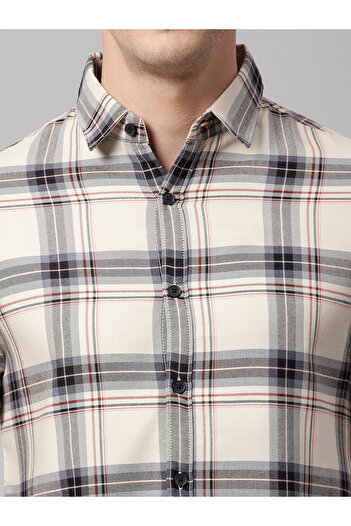 Dennis Lingo By Styli Slim Fit Check Casual Shirt