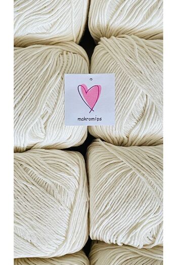 Makromİps Premium Amigurumi Punch Thread Baby Soft Cotton Knitted - 10 PCS (50grx10) Thread Hob
