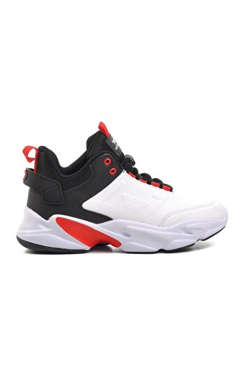 WALKWAY Slam Dunk White Lace-Up Unisex Basketball Shoes