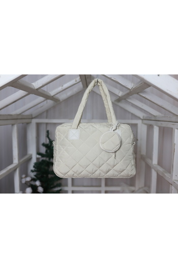 Elentra Large Size Quilted Patterned Puff Shoulder Bag - with Wallet