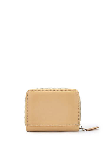 Tamer Tanca Beige Unisex Genuine Leather Card Holder