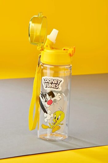 Calke Children's Water Bottle 500 ml with Straw Polycarbonate Bpa Free - Tweety