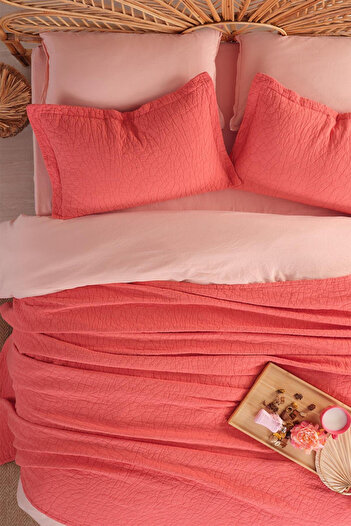 İyi Geceler İstanbul Zen Stone Double Bed Cover Set - 100% Cotton