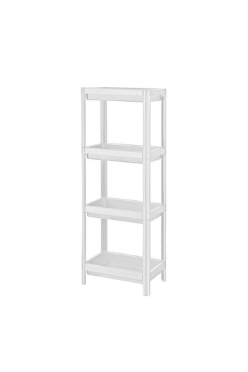 devigo 4 Katlı Düzenleyici Raf Ünitesi Beyaz, Kitaplık, Banyo, Mutfak Rafı. Ayakkabılık, Organizer