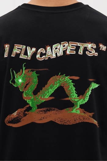 LES BENJAMINS LB Summer Drop - Limited Edition Hand Printed Fly Carpets T-Shirt Relaxed