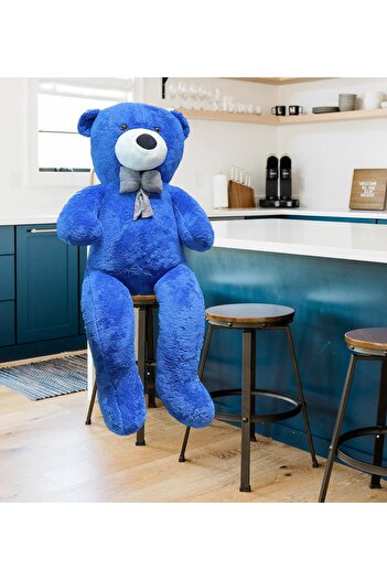 Solemia % 100 Yerli - Papyonlu Sevimli Büyük Peluş Ayıcık, 130 Cm